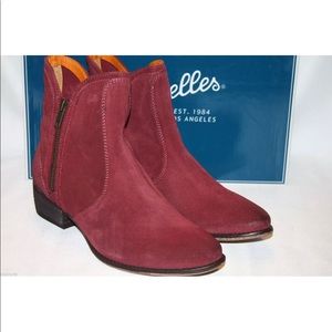 Seychelles anthropologie suede zip ankle boots